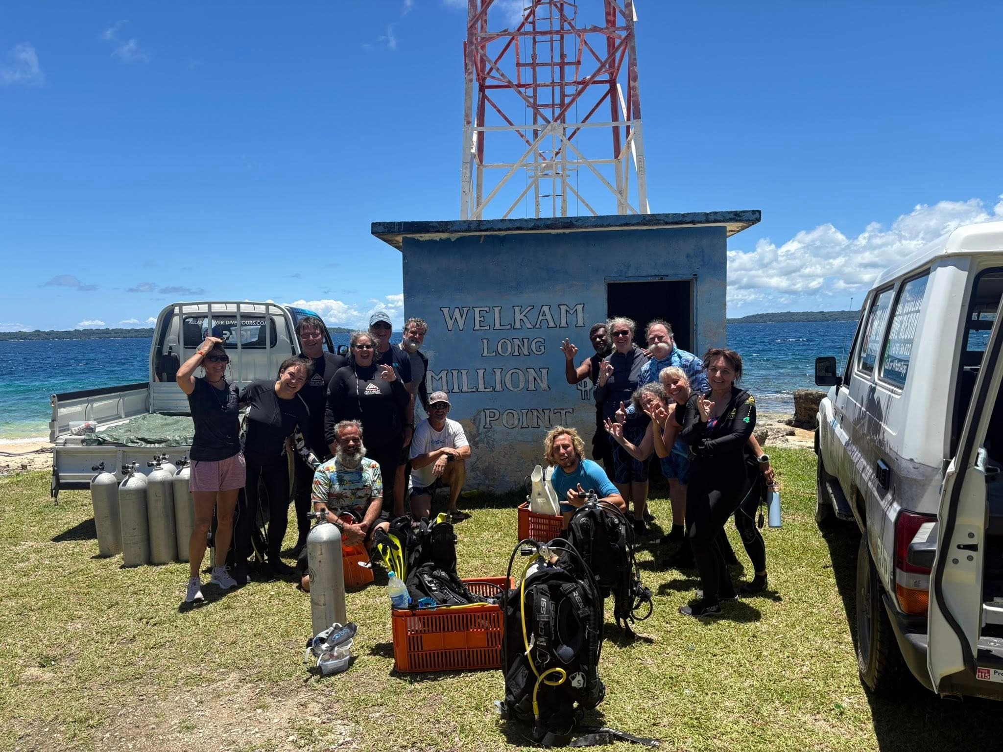 Community celebration in port