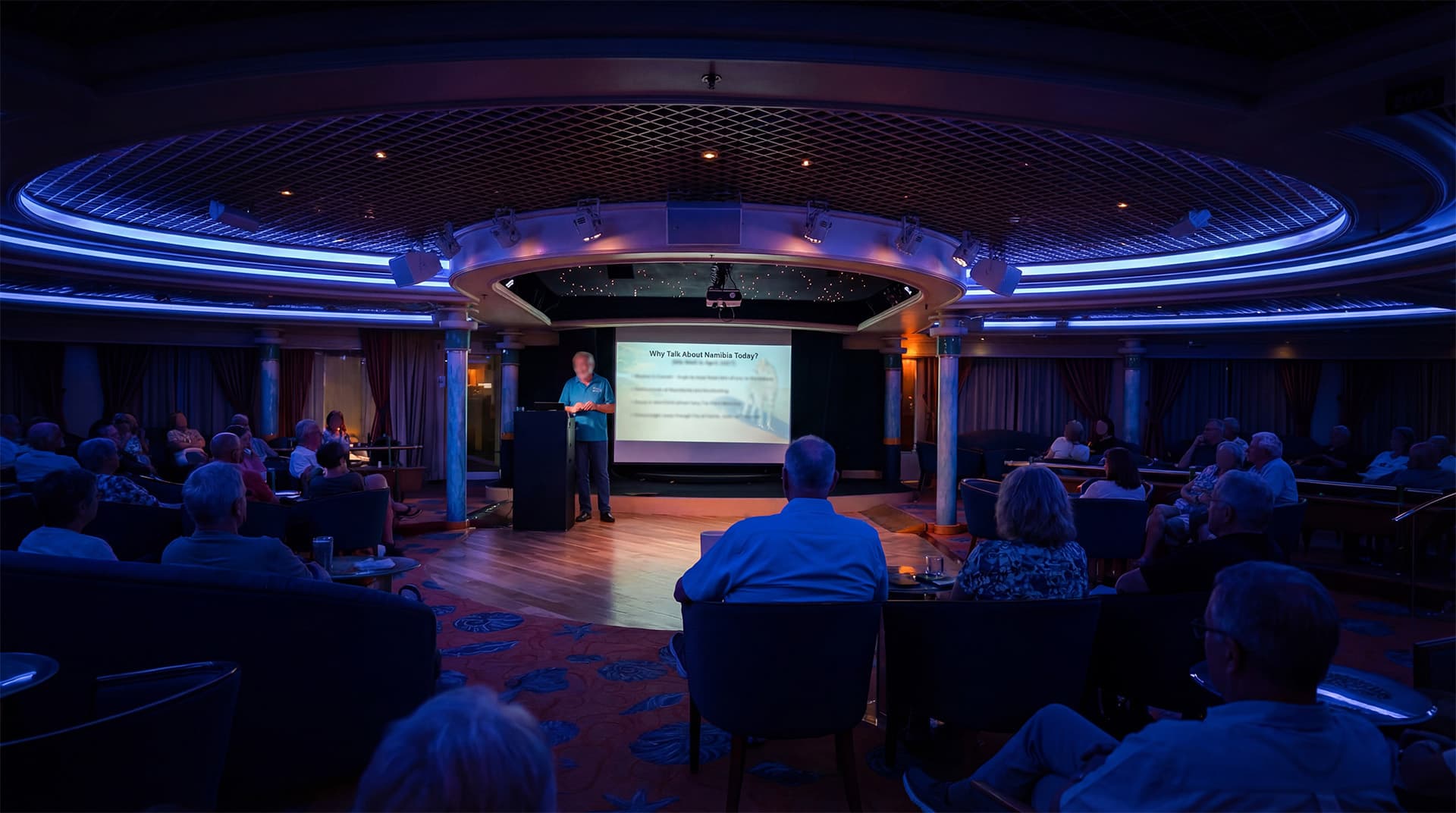 Speaker's Corner aboard the Odyssey