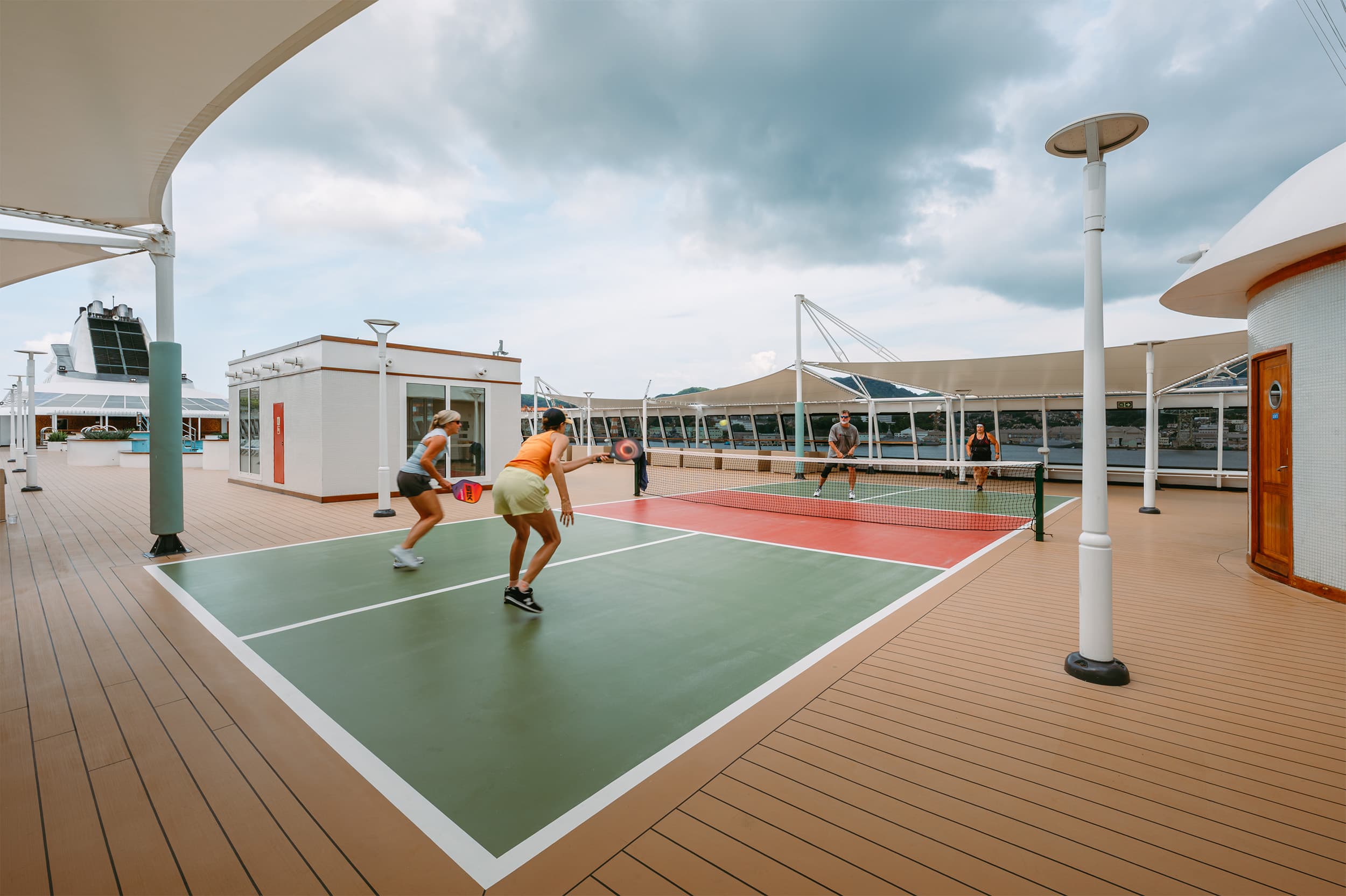 Residents enjoying life aboard the Odyssey