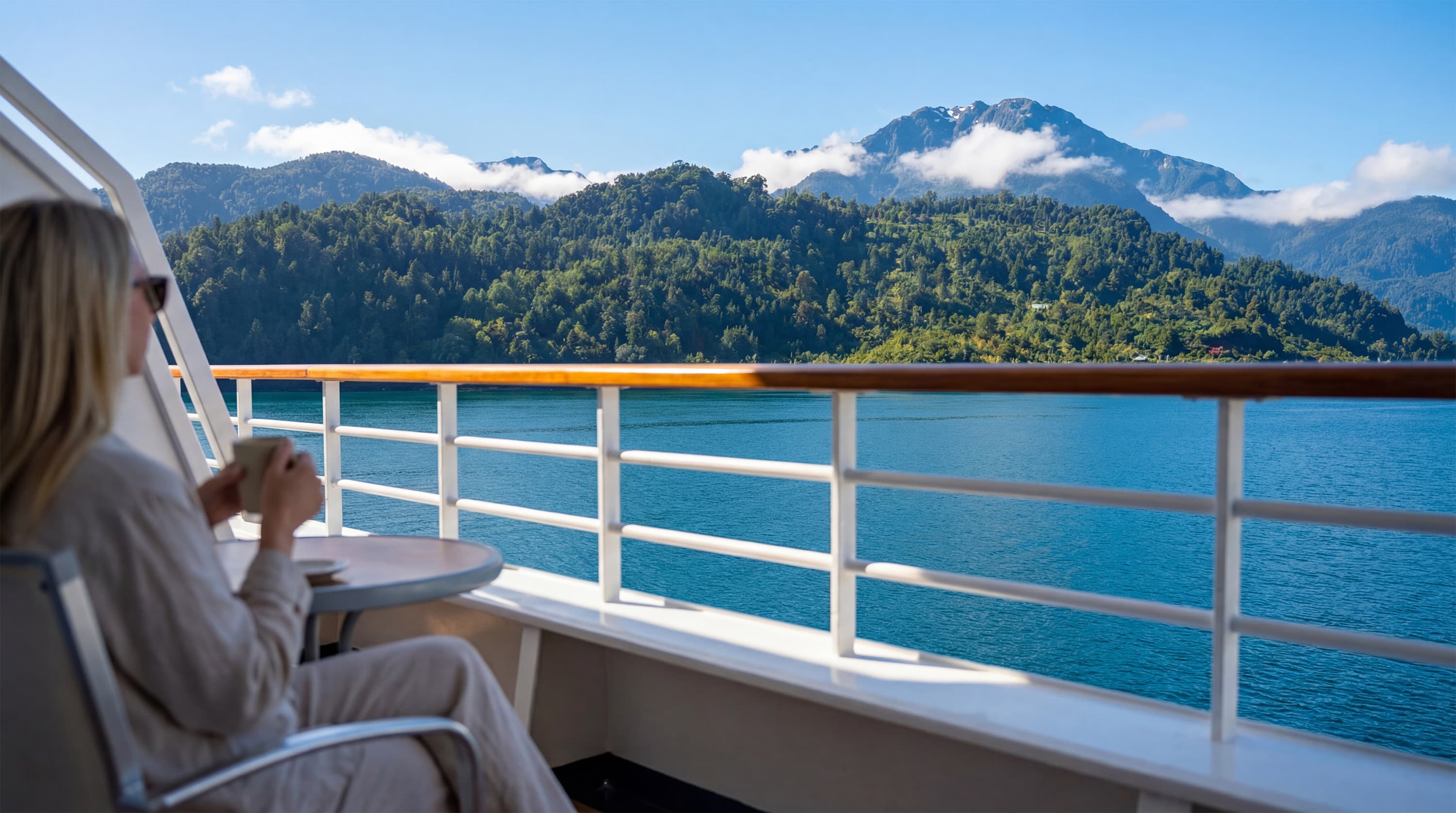 Residents enjoying life aboard the Villa Vie Odyssey