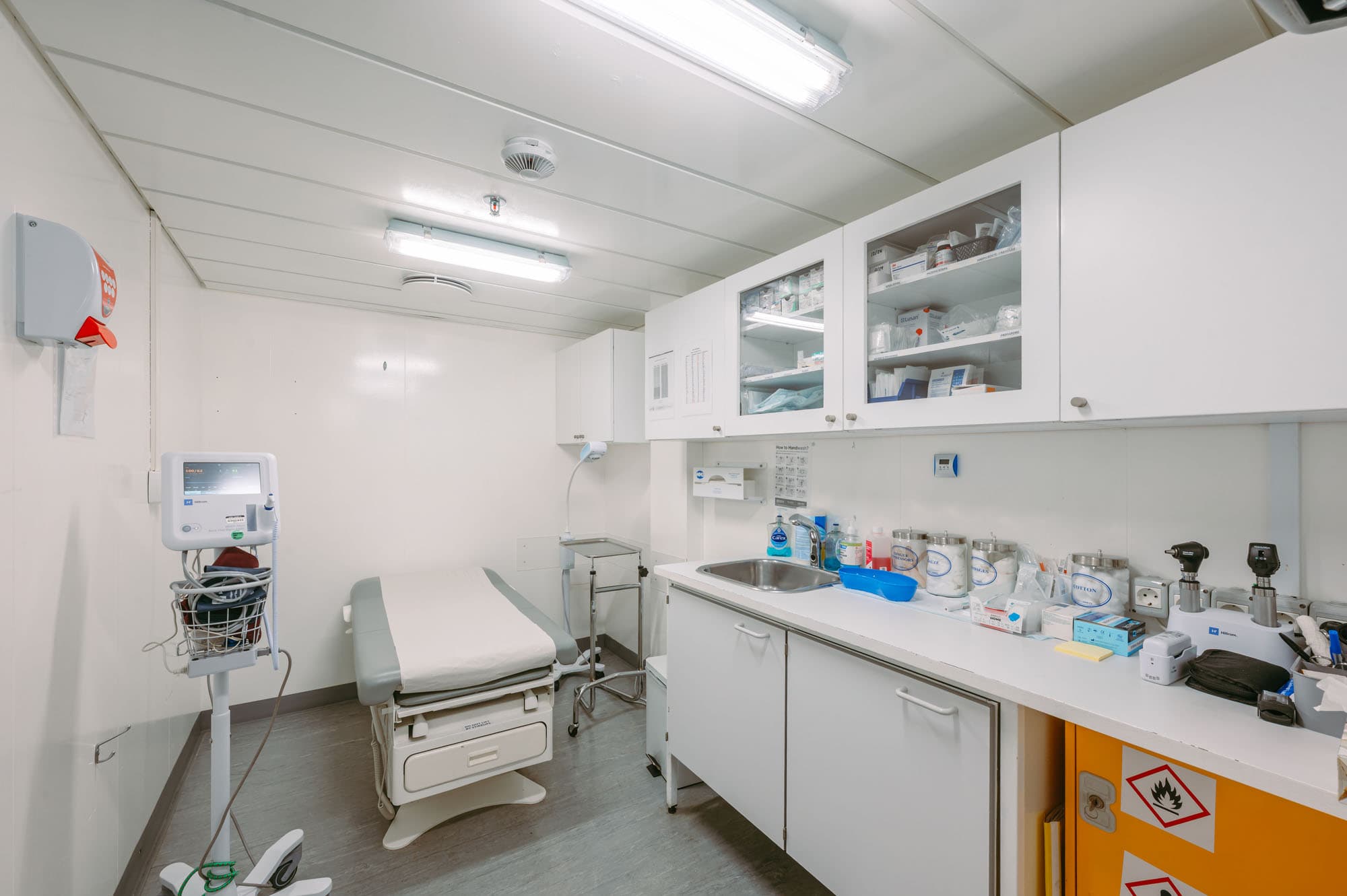 Advanced medical facilities onboard