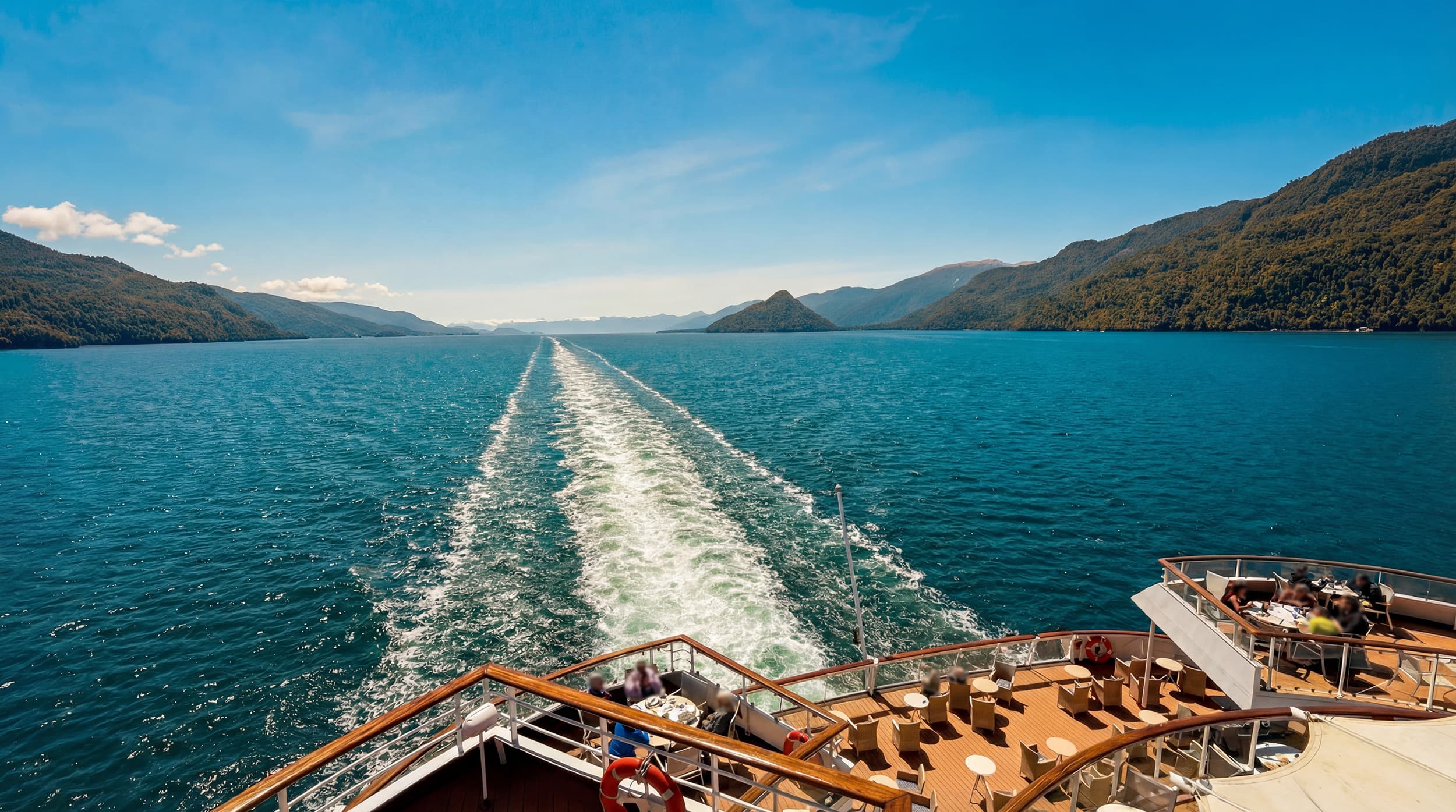 Odyssey sailing through scenic waters