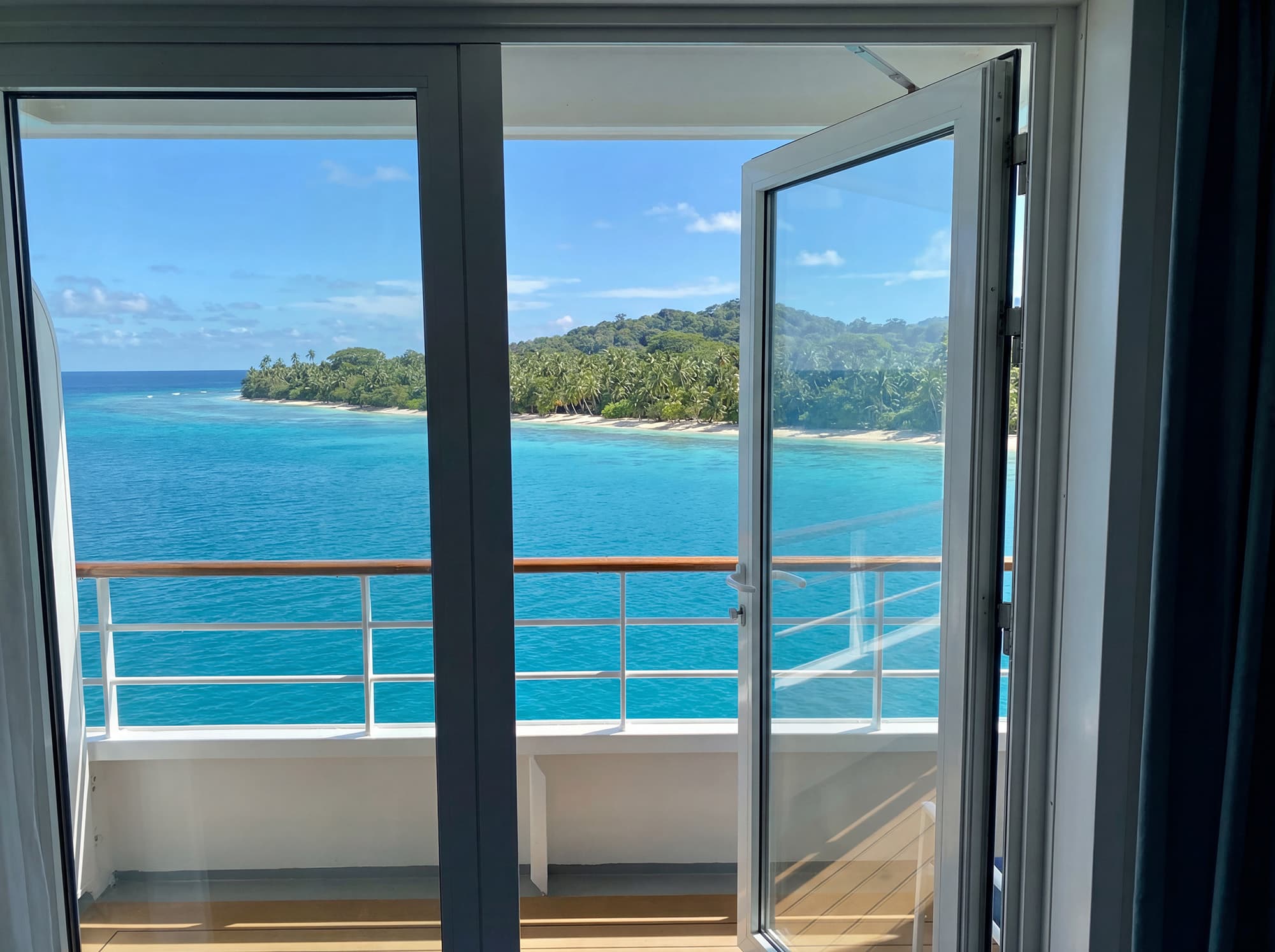 Balcony view from Villa Vie Odyssey at sea