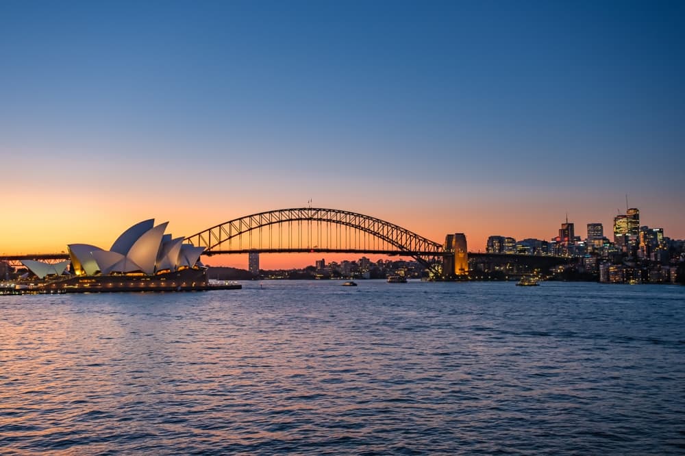 View of Sydney Harbor on an Australia cruise aboard Villa Vie Odyssey