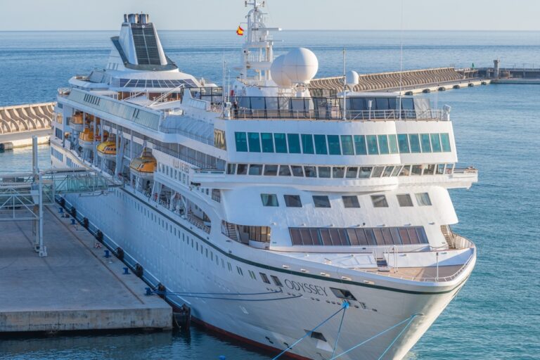 The Odyssey residential cruise ship in Malaga, Spain